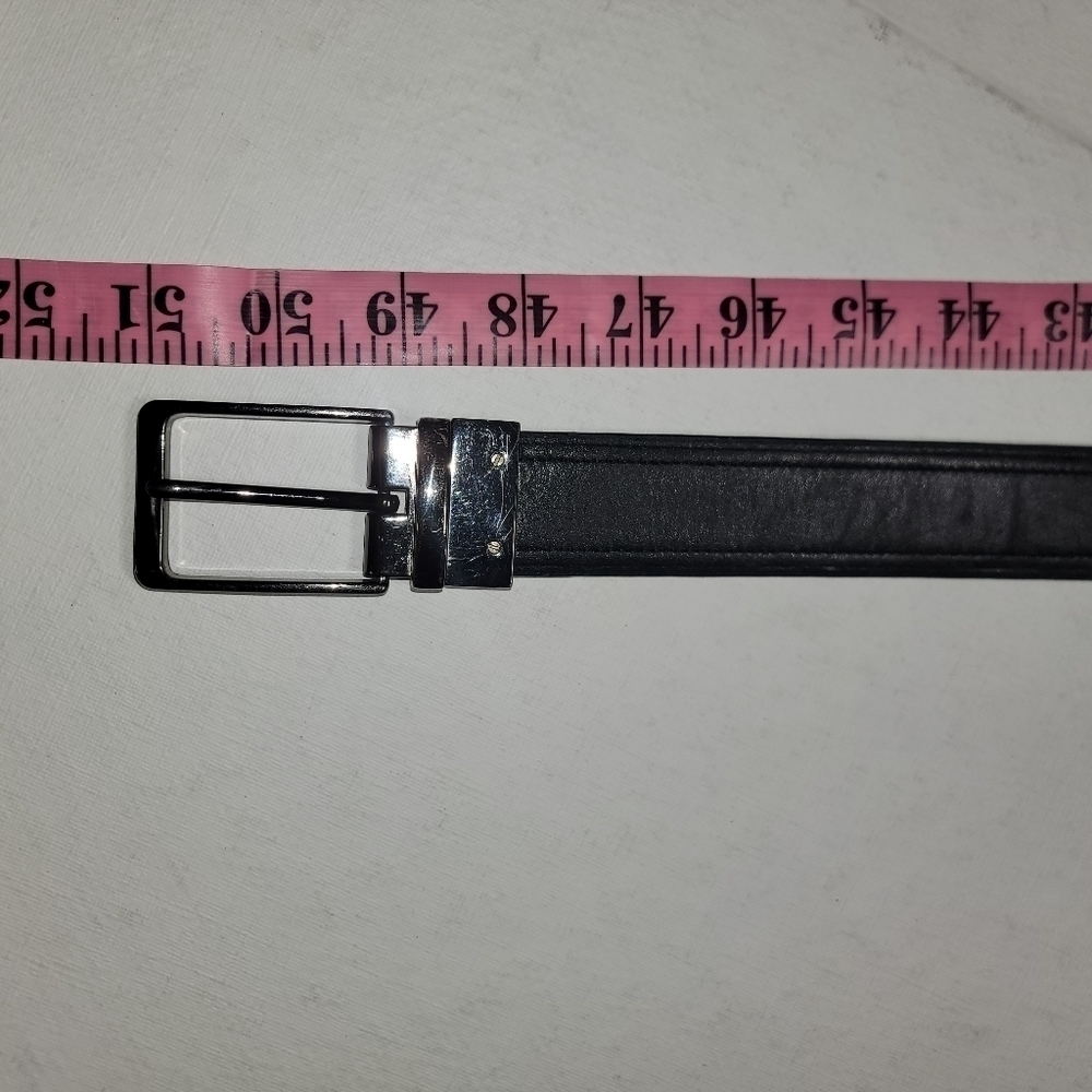 Black leather belt. 48 inches